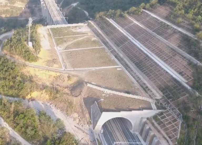 f 2 130 14720536 Pic2 Bailazhai Four track Open Tunnel under Construction 768x552